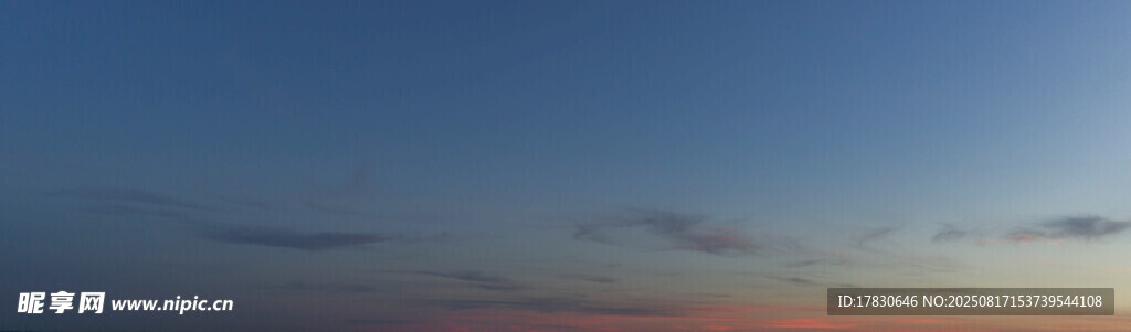 黄昏天空美景