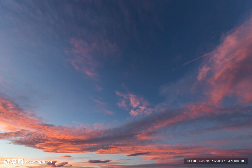 绚丽晚霞天空美景