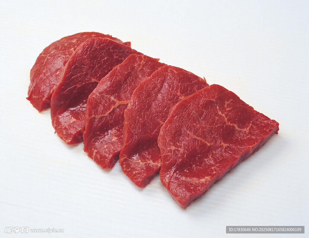 新鲜牛肉切片