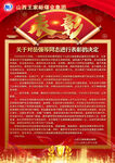安全生产奖励决定公告海报
