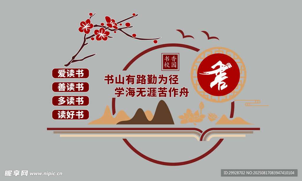 阅览室文化墙