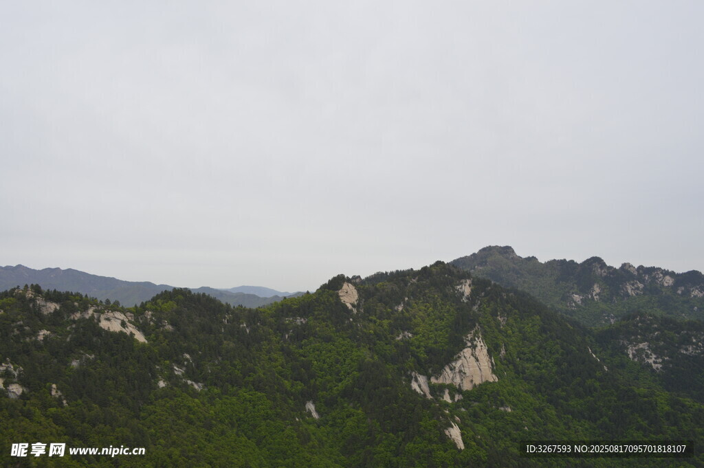 山峦绿意景观