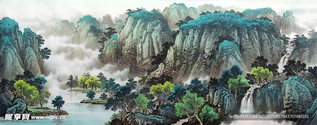 高山流水图