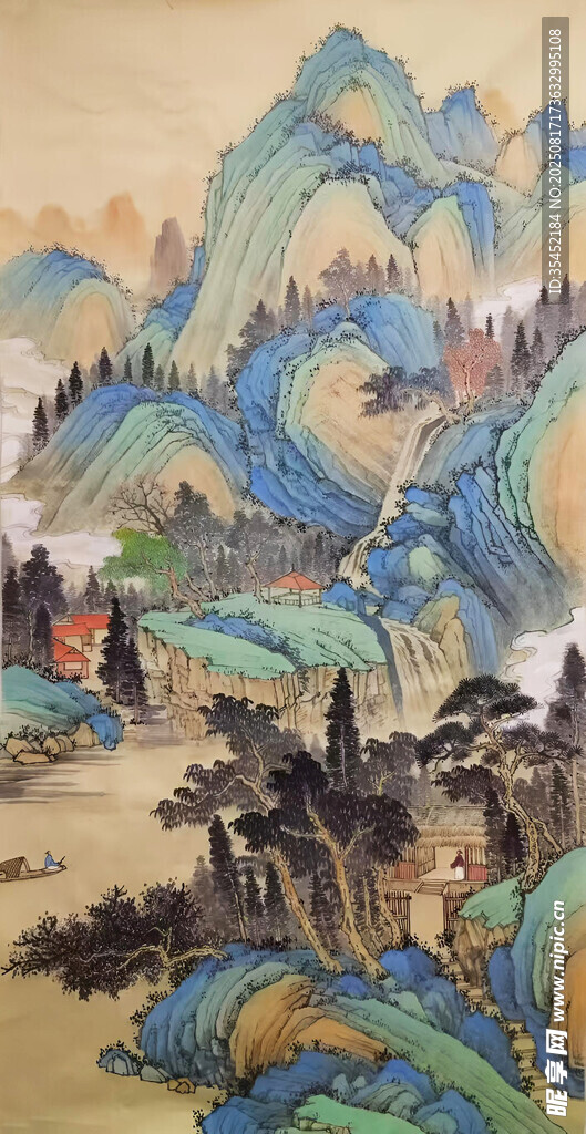 水墨山水图