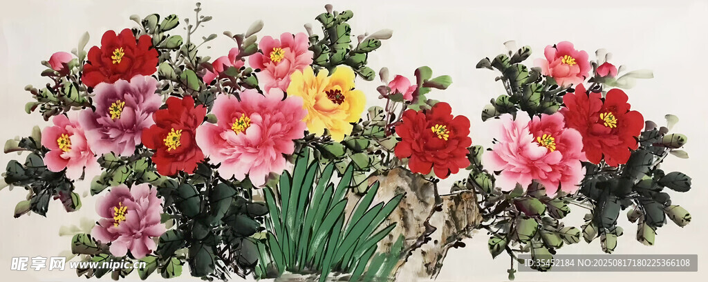 百花齐放图