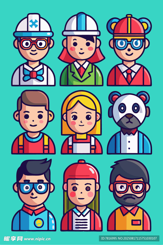 多样职业人物插画形象