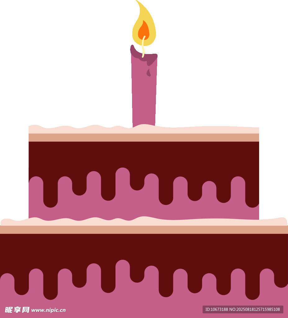 双层巧克力生日蛋糕