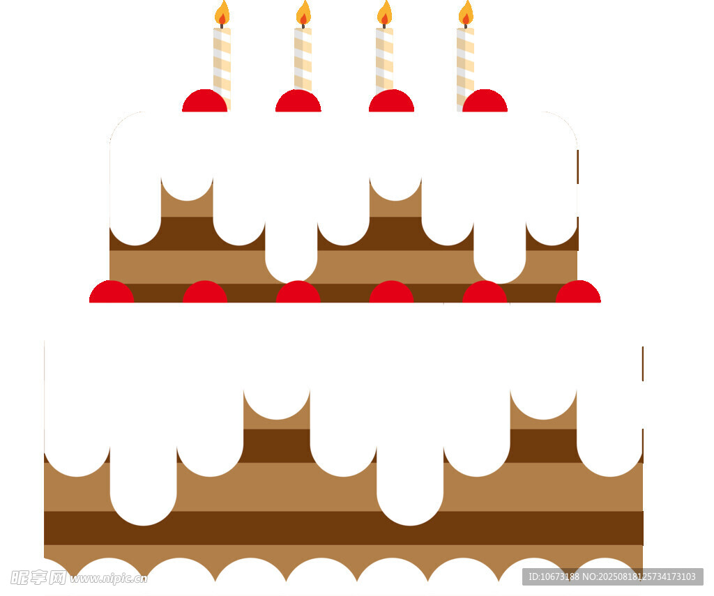 双层奶油生日蛋糕