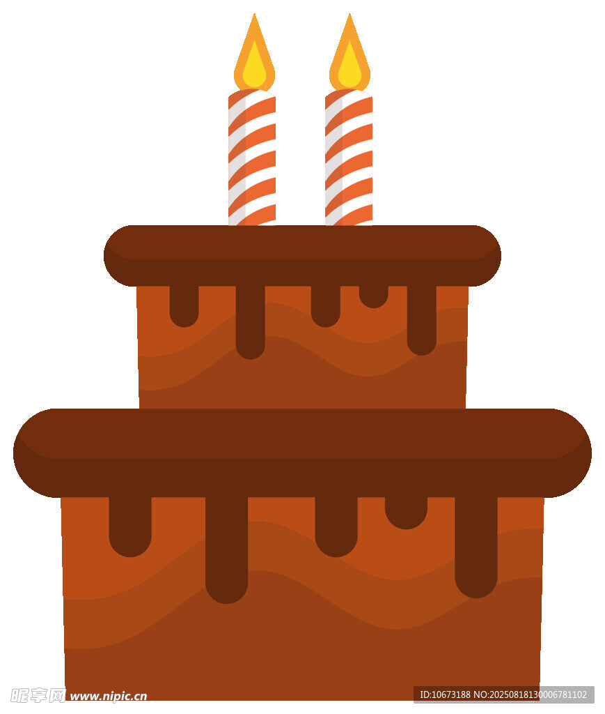 双层巧克力生日蛋糕