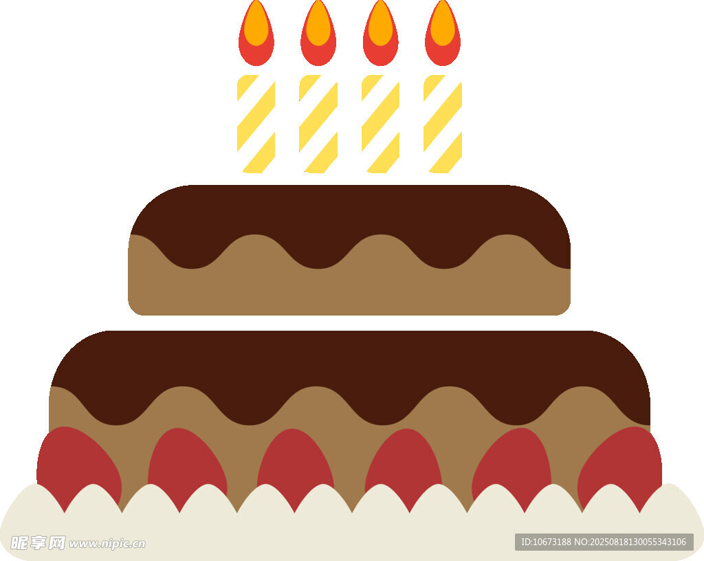 双层巧克力生日蛋糕