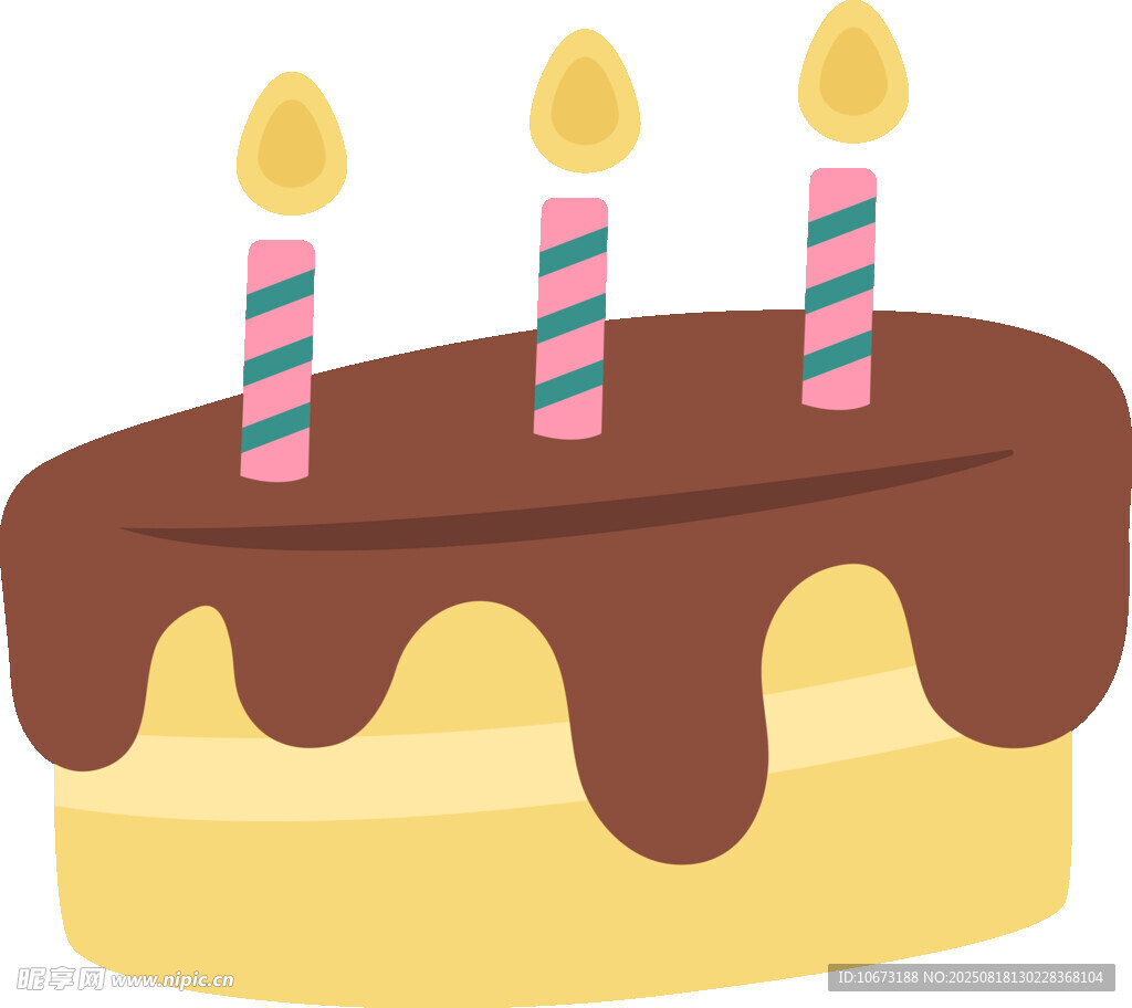 巧克力淋面生日蛋糕