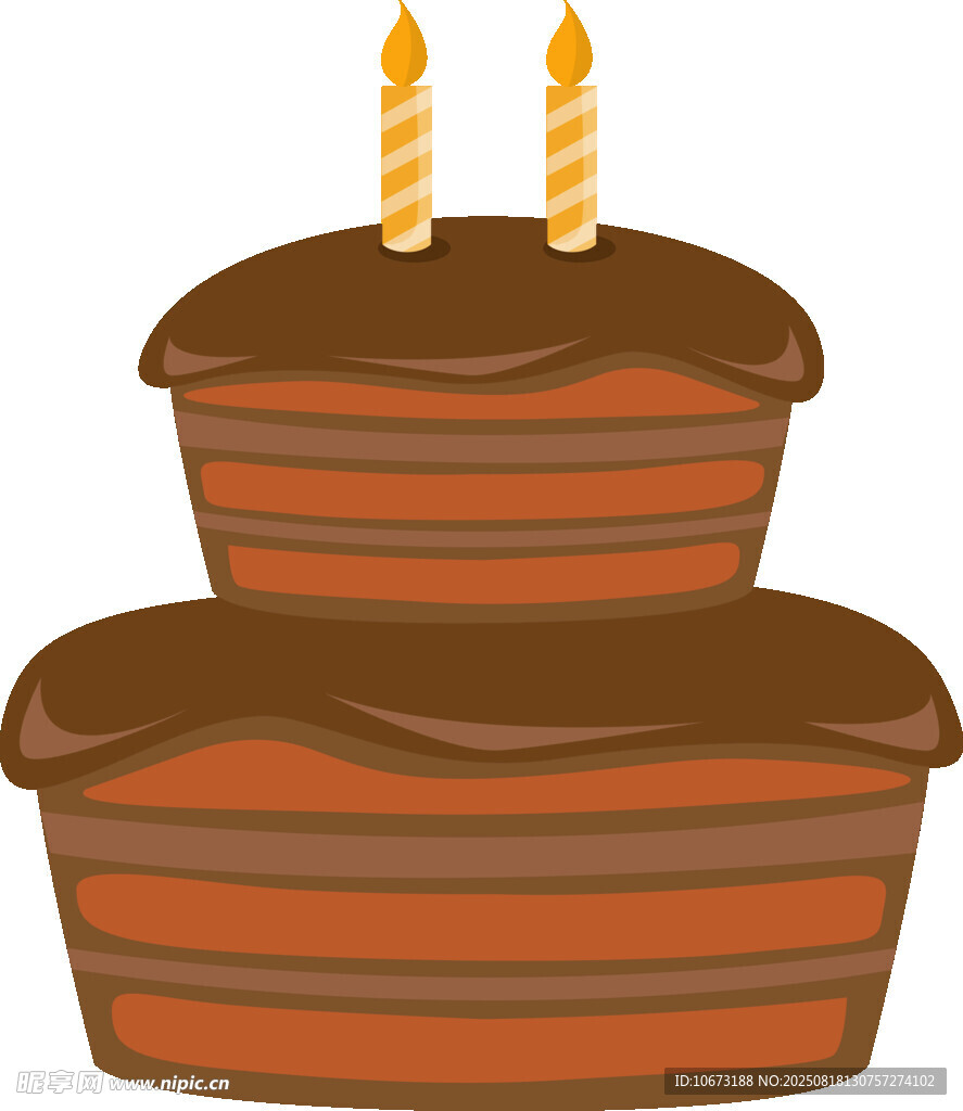 双层巧克力生日蛋糕