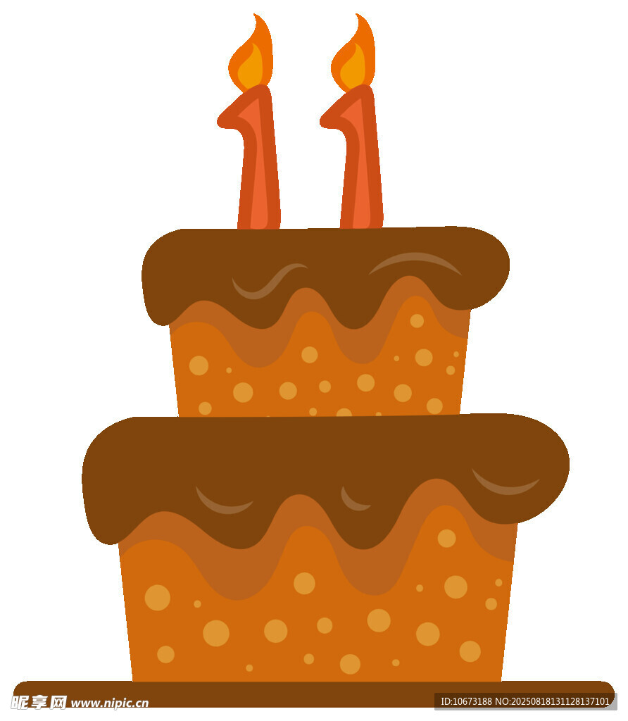 双层巧克力生日蛋糕