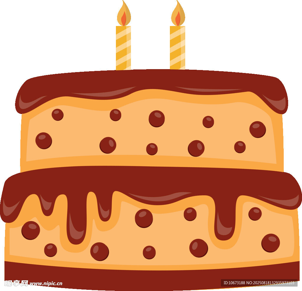 双层巧克力生日蛋糕