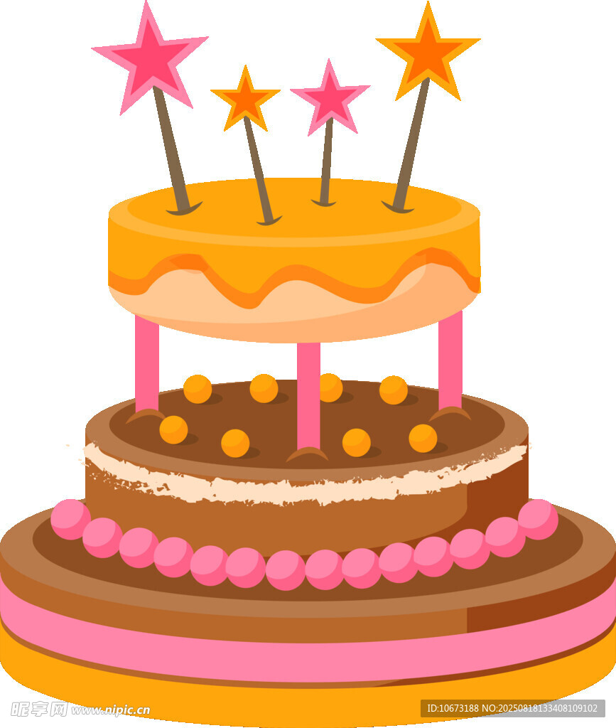 双层美味生日蛋糕
