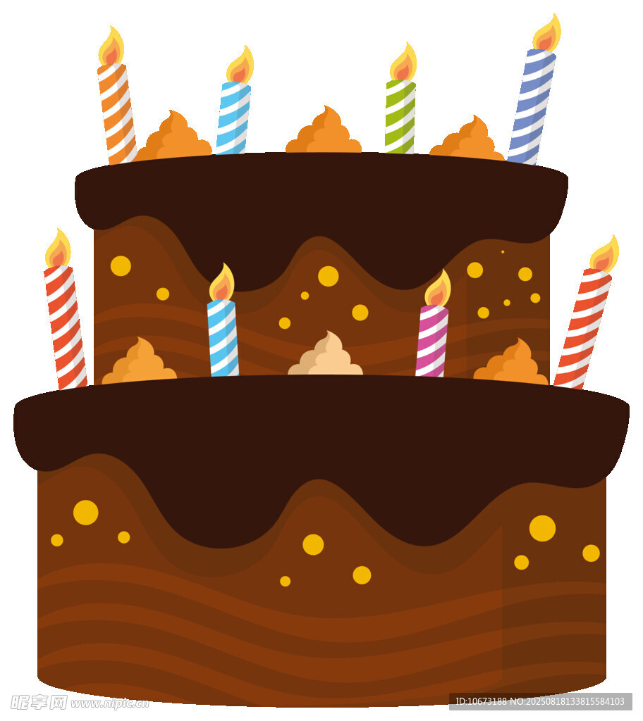 双层巧克力生日蛋糕