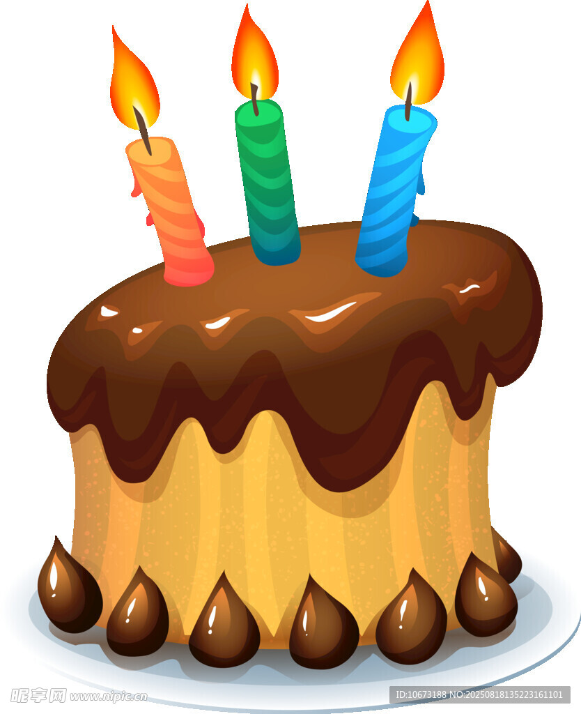 美味巧克力生日蛋糕