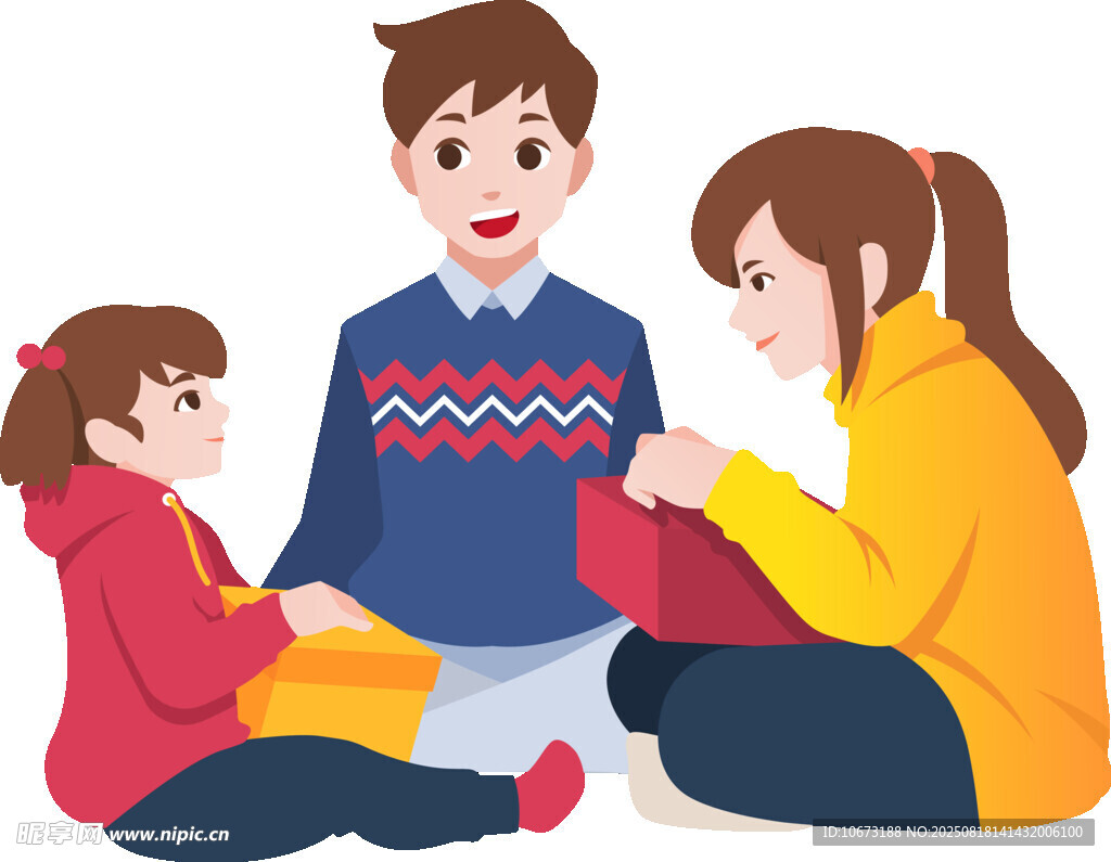 一家人温馨围坐玩游戏
