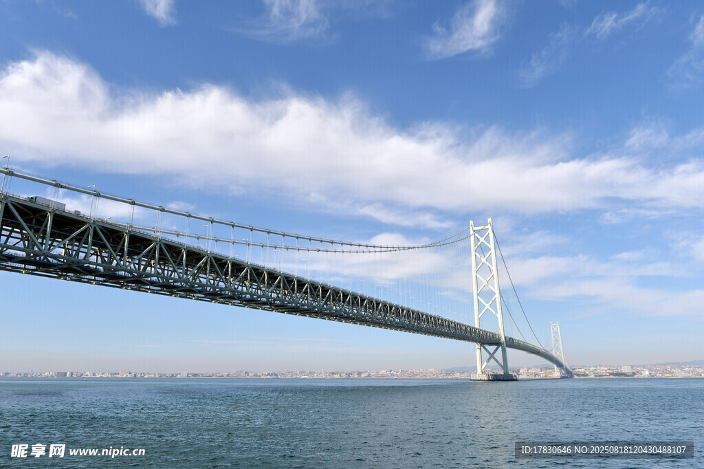 壮观跨海大桥横跨海面
