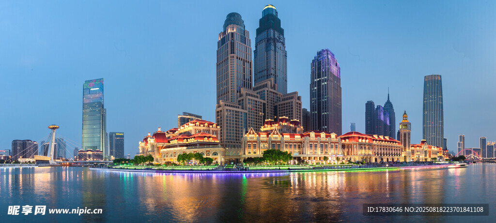 璀璨都市滨水天际线