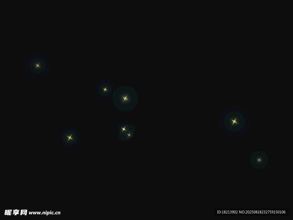 夜空中闪烁的星星