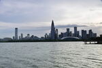 城市滨水天际线景观
