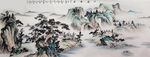 青山松林图