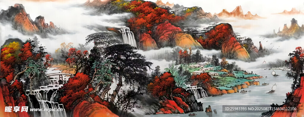 红色江山图