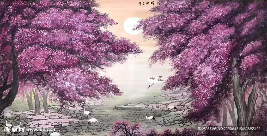 樱花乡村图