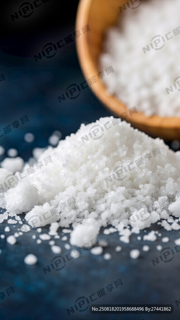帮我生成一张一堆细白糖不结块的