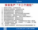 安全生产十二个到位内容展示