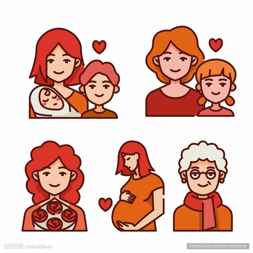 母亲节图标