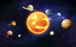 太阳系行星背景