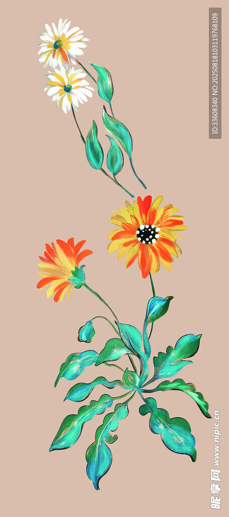 手绘花