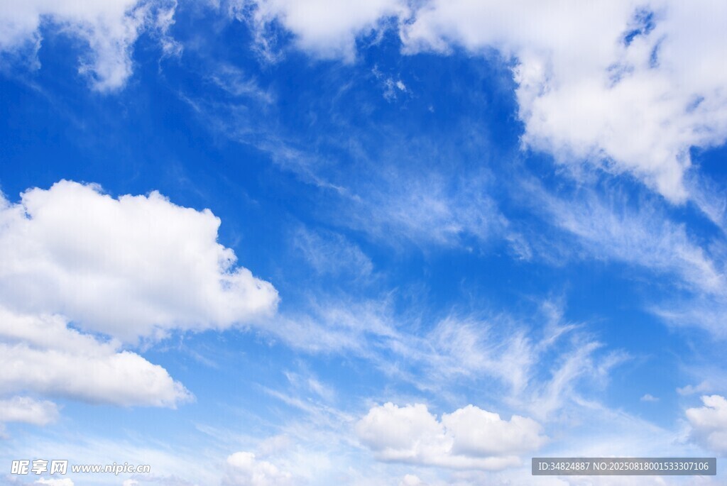 蓝天白云美景