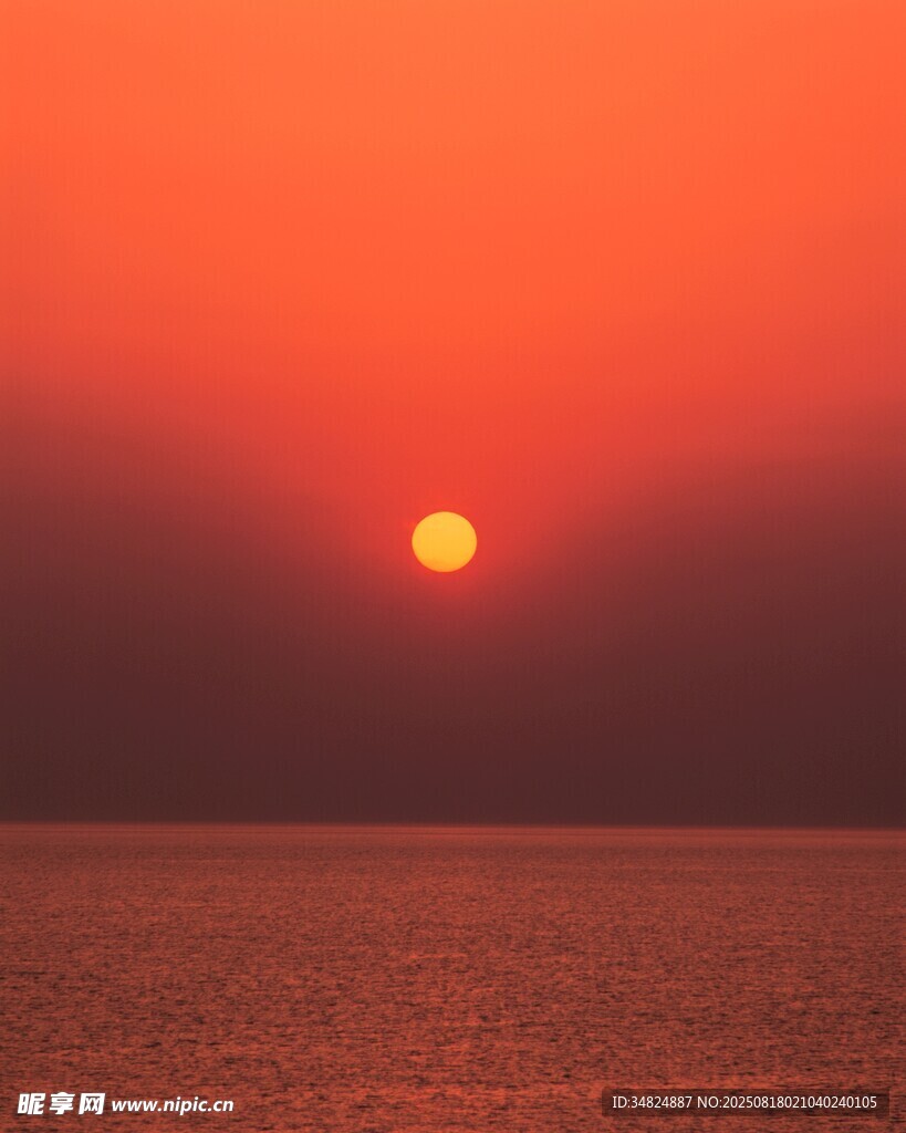 海上落日美景