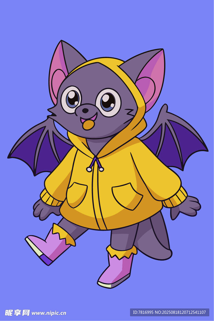 穿黄衣的蝙蝠小猫咪