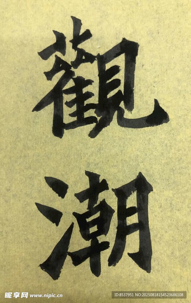 观潮 杨克东书法