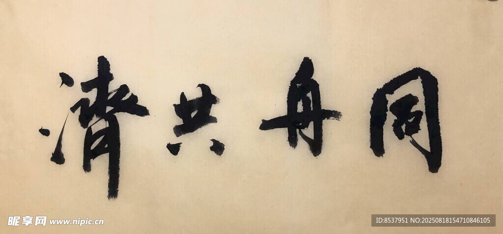 同舟共济 杨克东书法