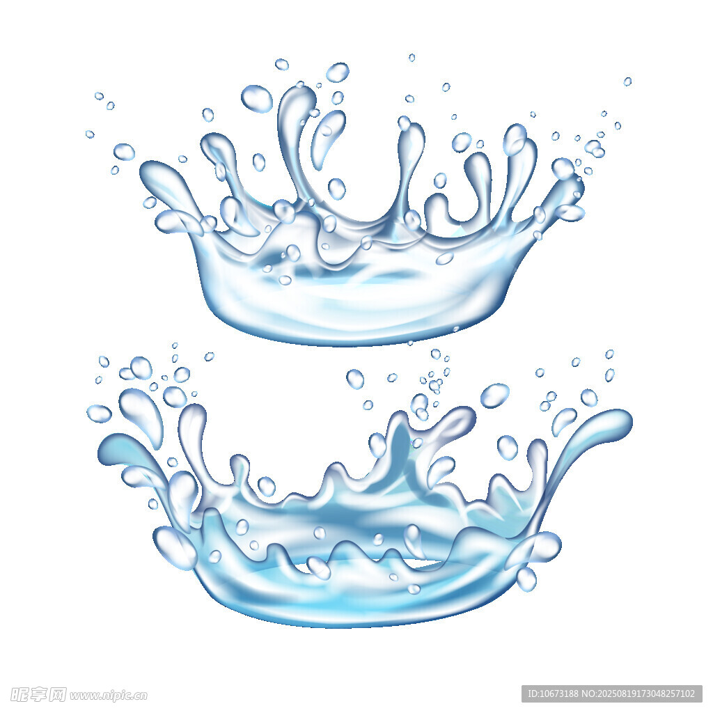 水花飞溅图案