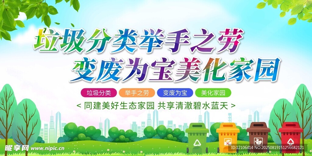 垃圾分类宣传场景