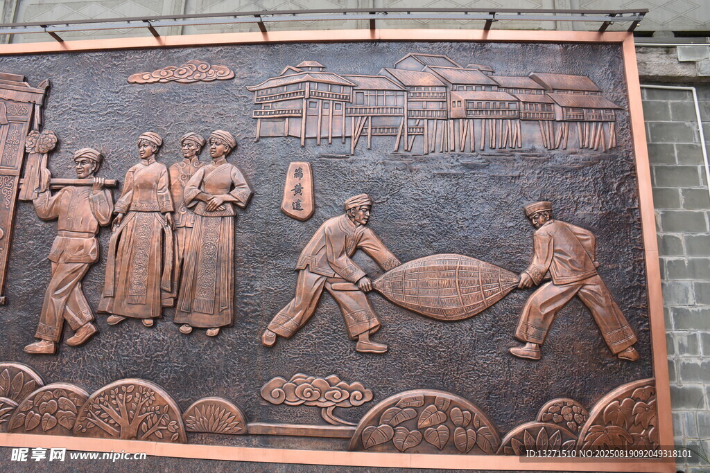 黄水 土家壁画 浮雕壁画