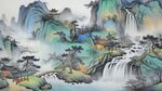 水墨山水装饰画