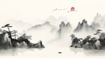 水墨山水装饰画