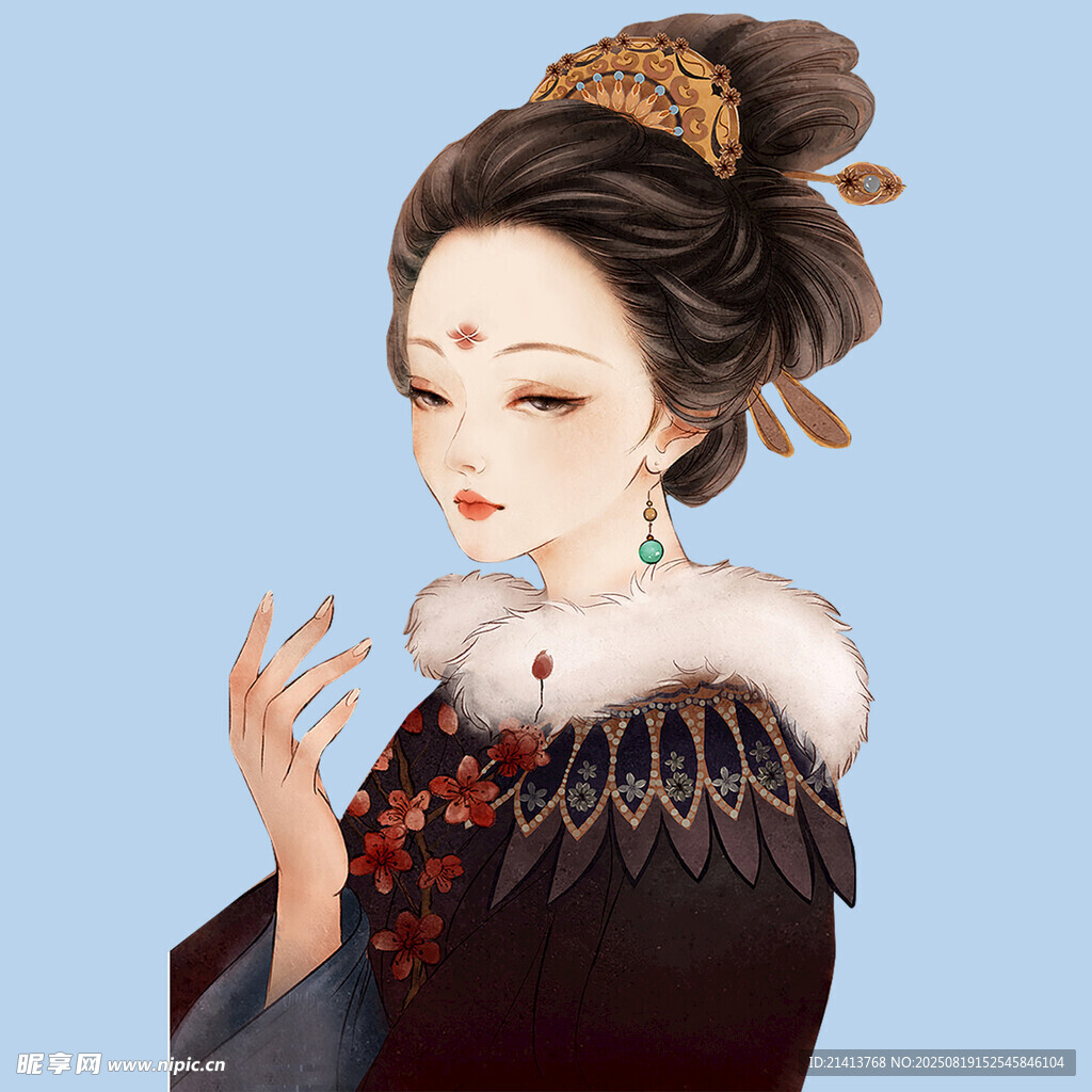 古风优雅女子华丽服饰装扮
