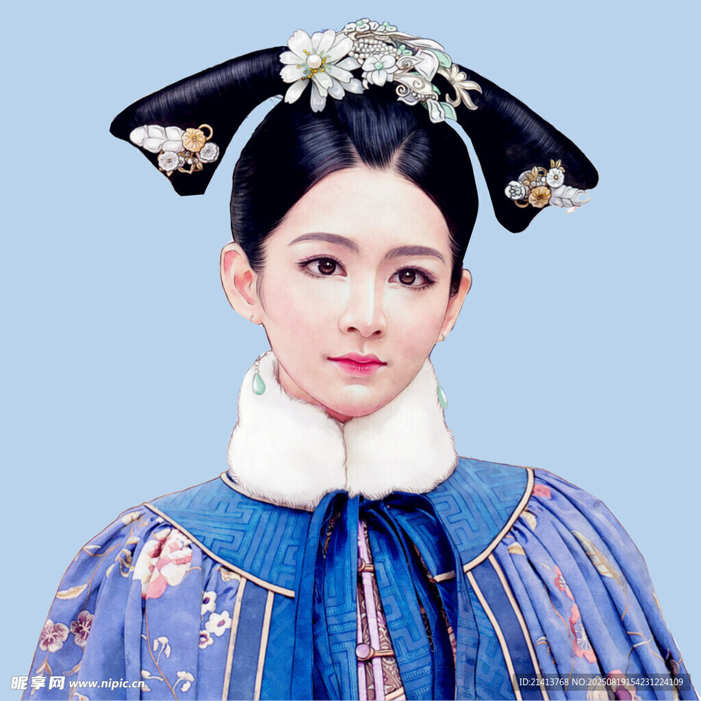 清朝古装女子扮相