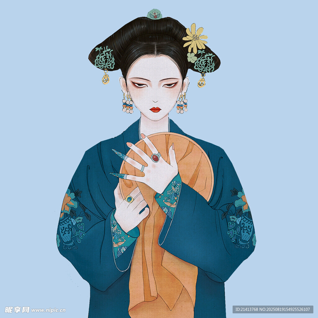 古风典雅的古典美人形象