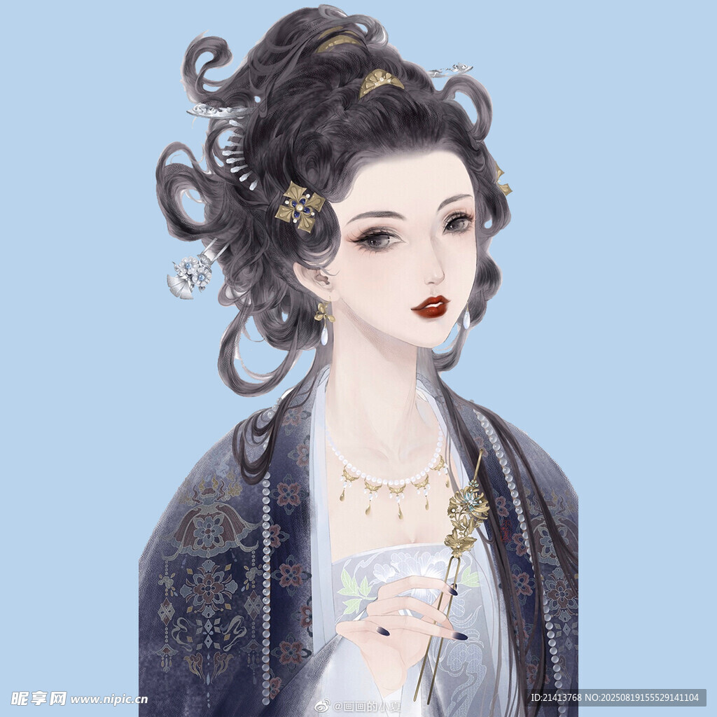 古风女子优雅造型