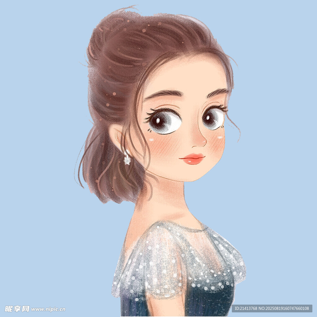 优雅公主风女孩形象