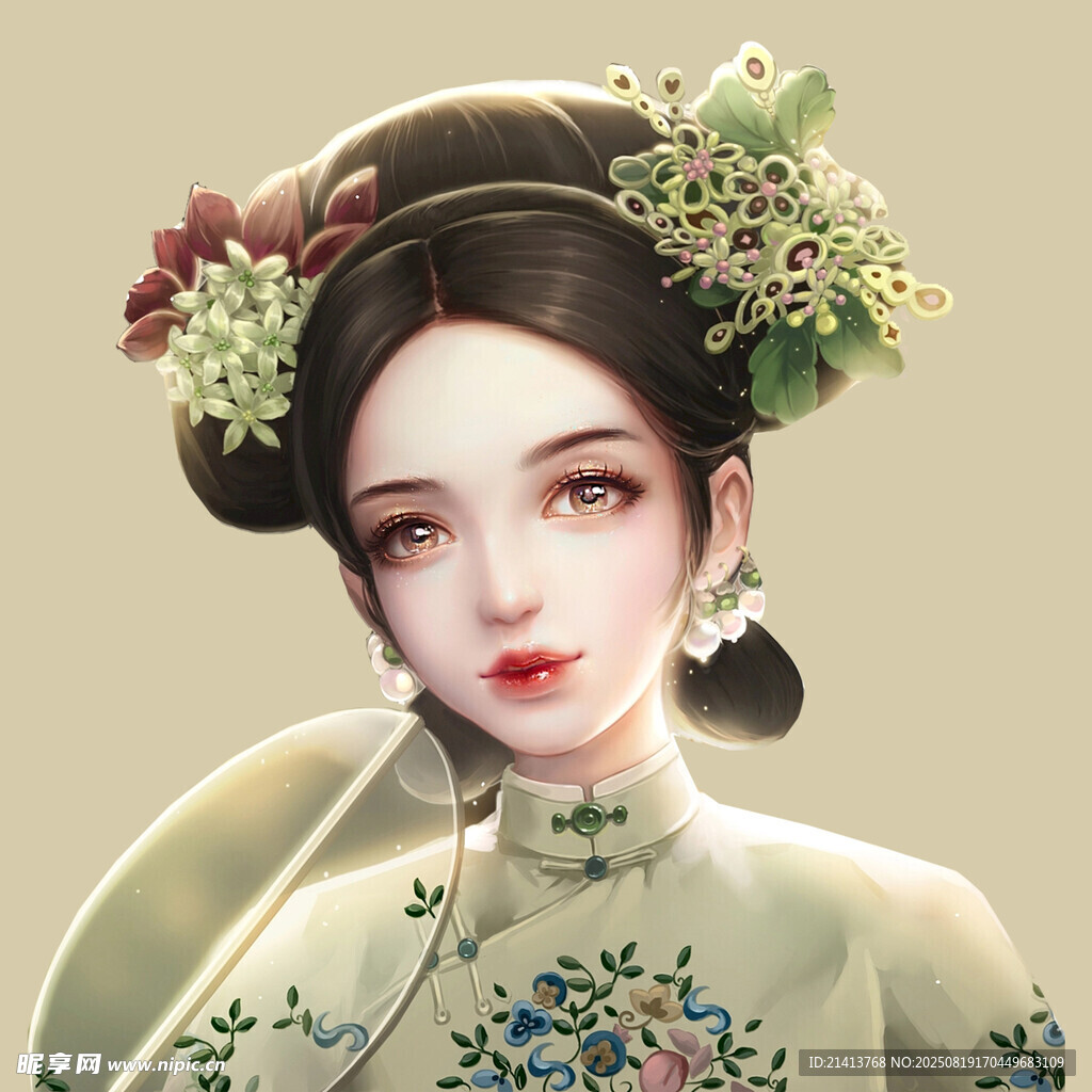 古典美人 精致中式发髻装扮